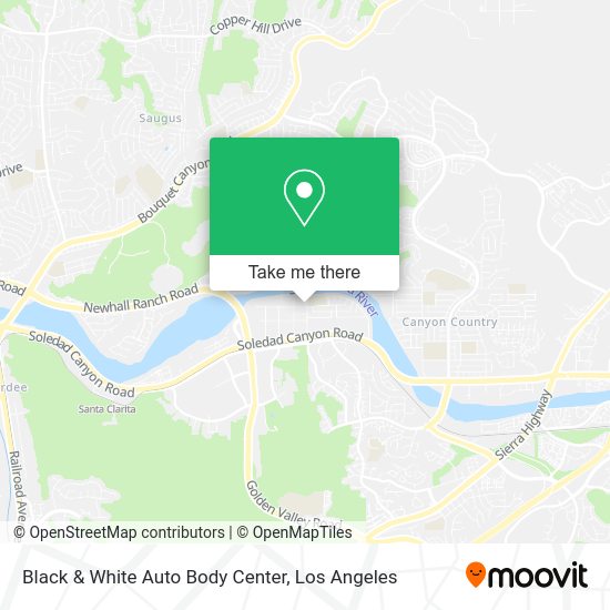 Black & White Auto Body Center map