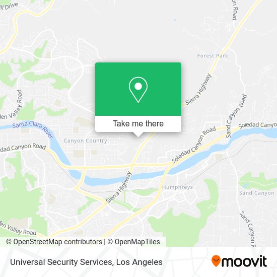 Mapa de Universal Security Services