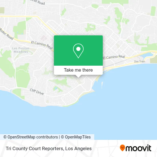 Tri County Court Reporters map