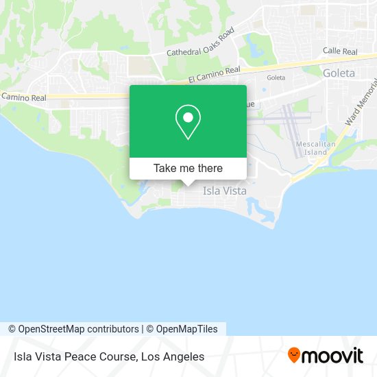 Mapa de Isla Vista Peace Course