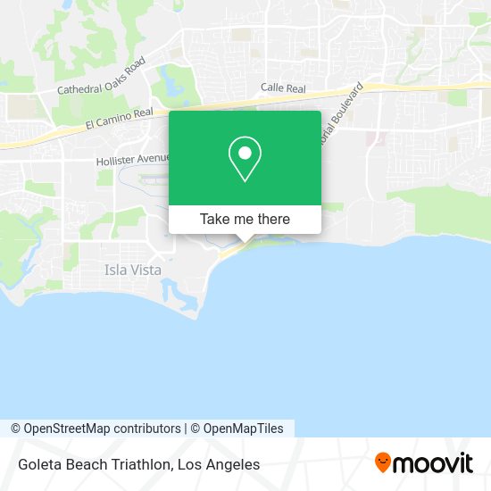 Goleta Beach Triathlon map