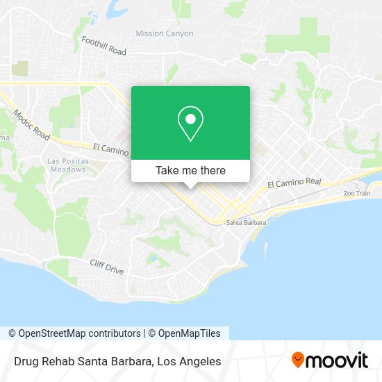 Drug Rehab Santa Barbara map