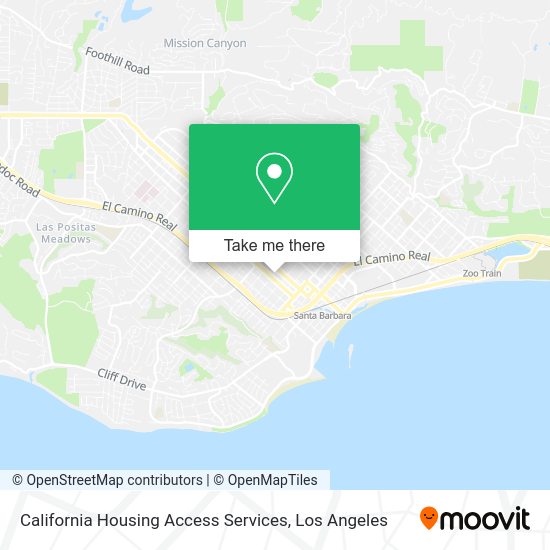 California Housing Access Services map
