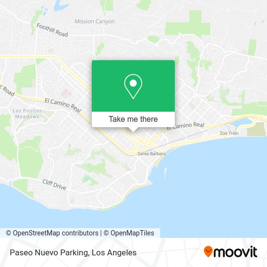 Paseo Nuevo Parking map