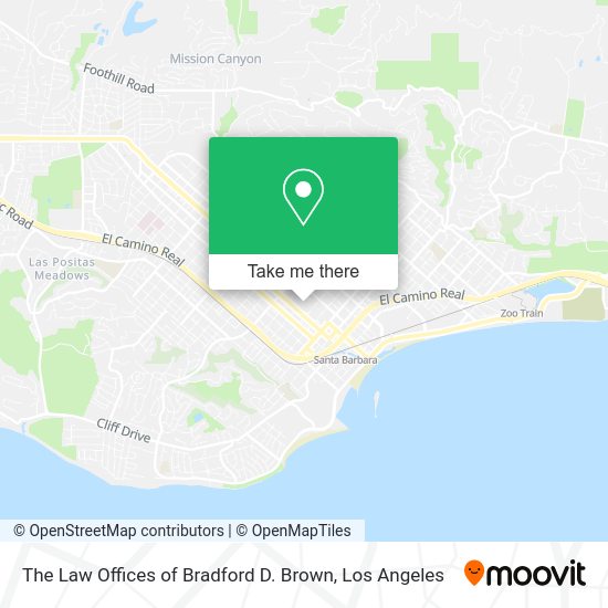 The Law Offices of Bradford D. Brown map