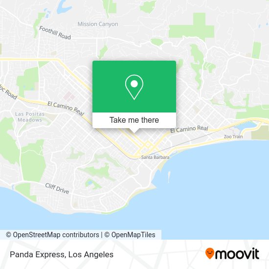 Mapa de Panda Express