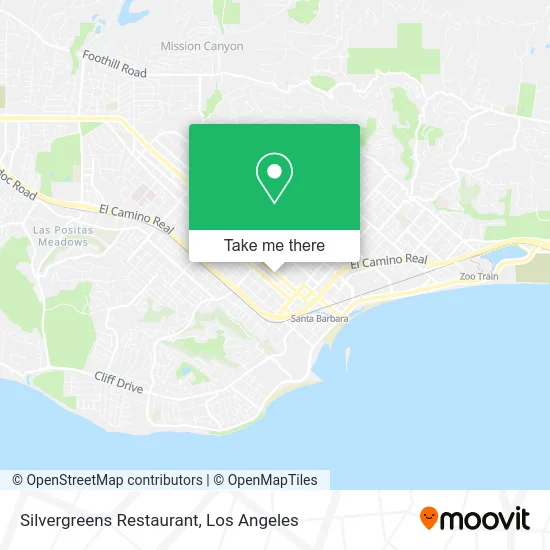 Silvergreens Restaurant map