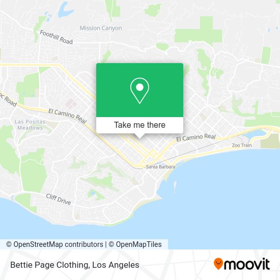Bettie Page Clothing map