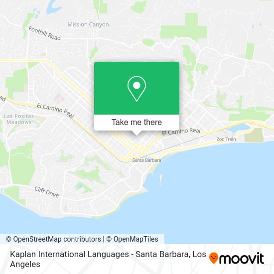 Kaplan International Languages - Santa Barbara map