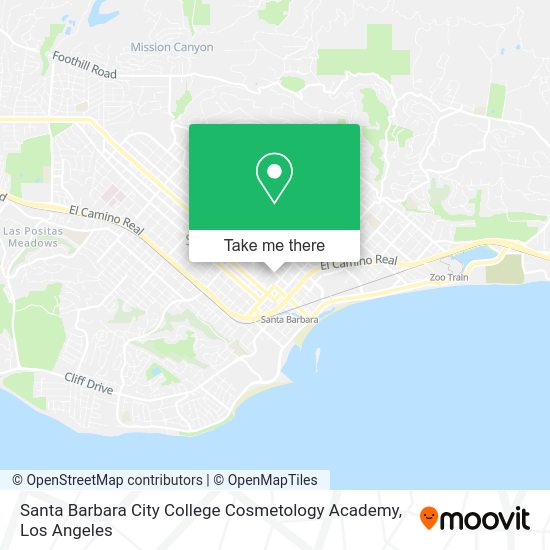 Mapa de Santa Barbara City College Cosmetology Academy