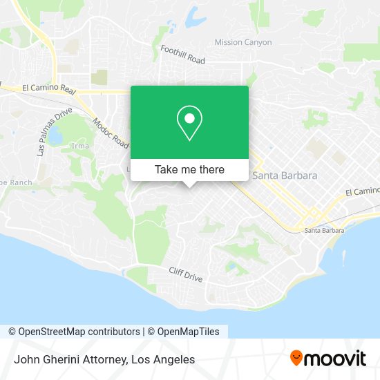 John Gherini Attorney map