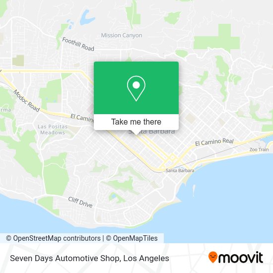 Seven Days Automotive Shop map
