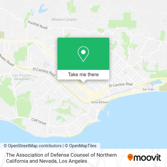 Mapa de The Association of Defense Counsel of Northern California and Nevada