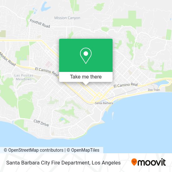 Santa Barbara City Fire Department map