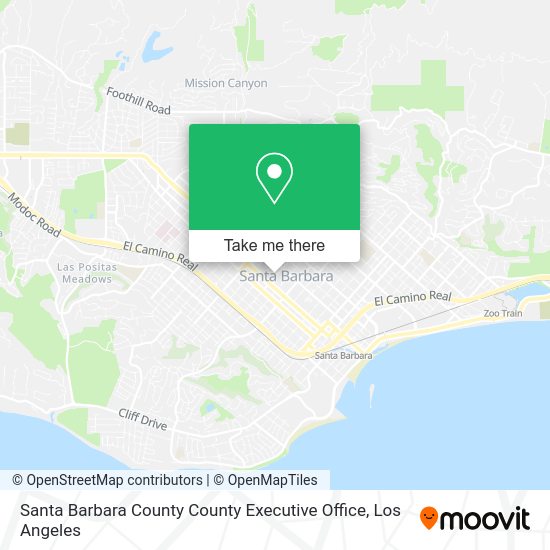 Santa Barbara County County Executive Office map