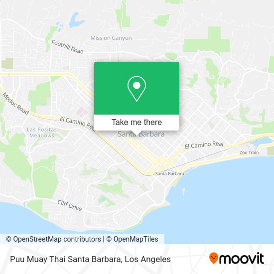 Puu Muay Thai Santa Barbara map