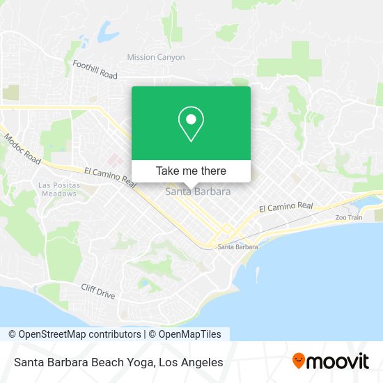 Mapa de Santa Barbara Beach Yoga