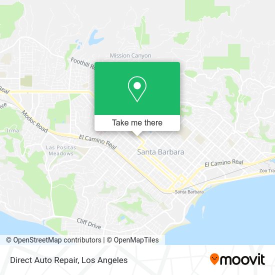 Mapa de Direct Auto Repair