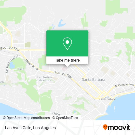 Las Aves Cafe map