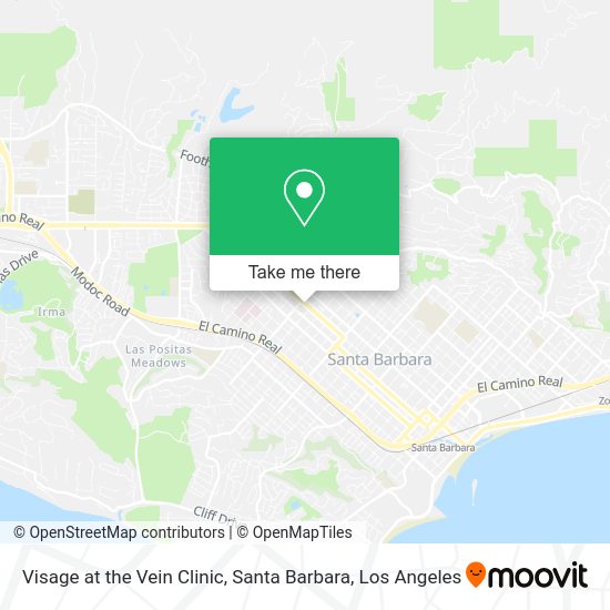 Visage at the Vein Clinic, Santa Barbara map