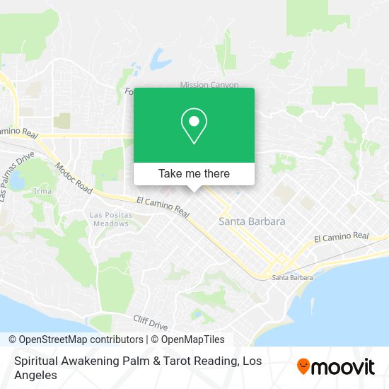 Spiritual Awakening Palm & Tarot Reading map