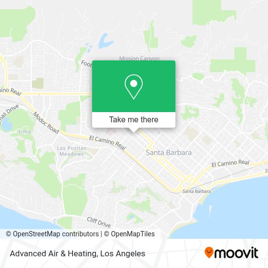 Mapa de Advanced Air & Heating