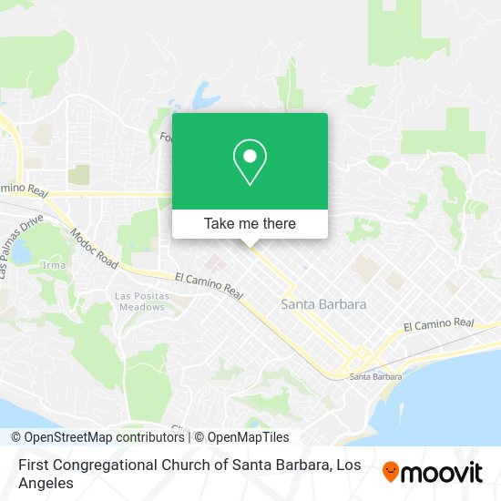 Mapa de First Congregational Church of Santa Barbara