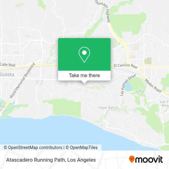 Atascadero Running Path map