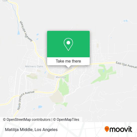 Matilija Middle map