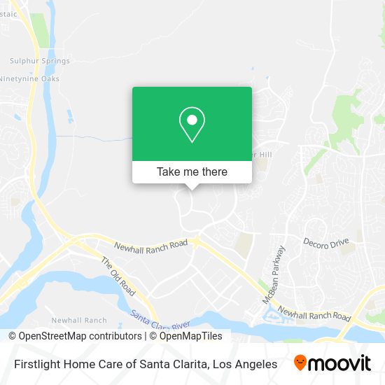 Firstlight Home Care of Santa Clarita map
