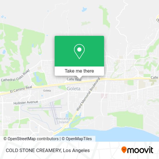Mapa de COLD STONE CREAMERY