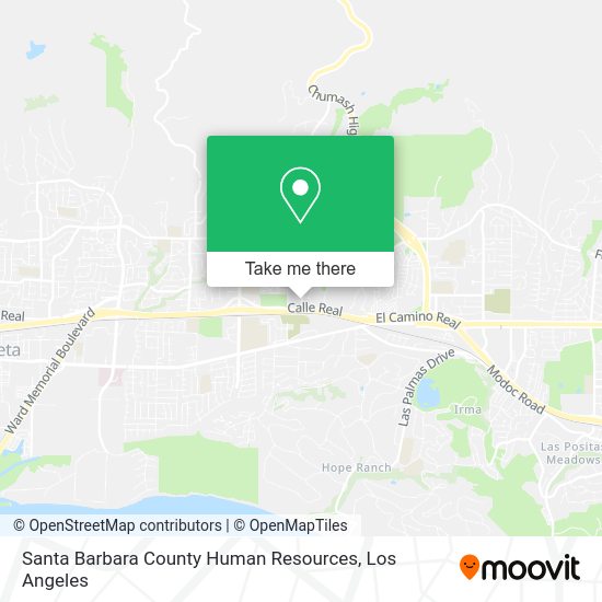 Santa Barbara County Human Resources map