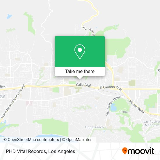Mapa de PHD Vital Records