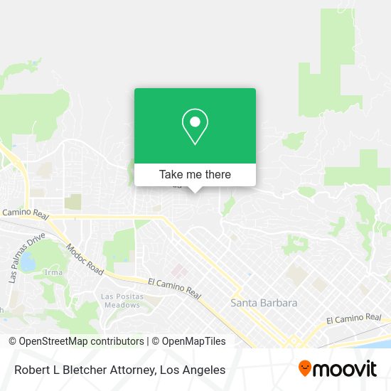 Robert L Bletcher Attorney map