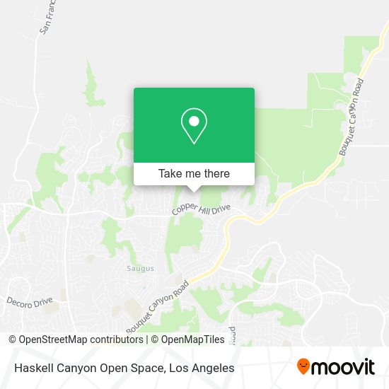 Haskell Canyon Open Space map