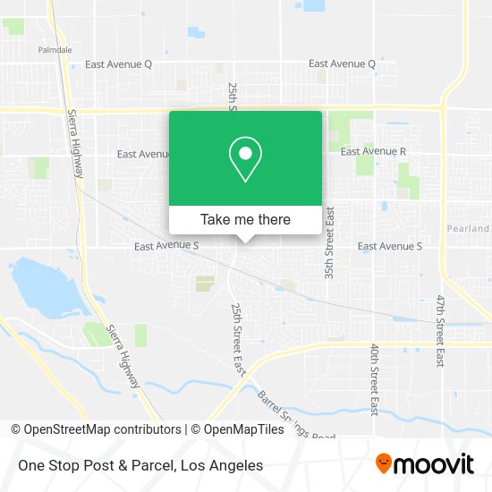 One Stop Post & Parcel map