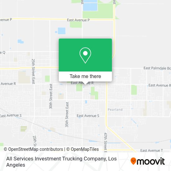 All Services Investment Trucking Company map