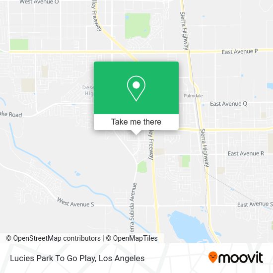Mapa de Lucies Park To Go Play