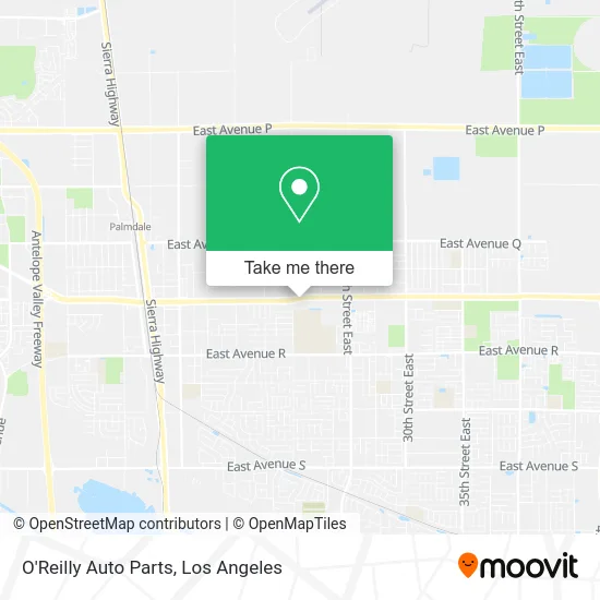 Mapa de O'Reilly Auto Parts