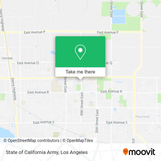 Mapa de State of California Army