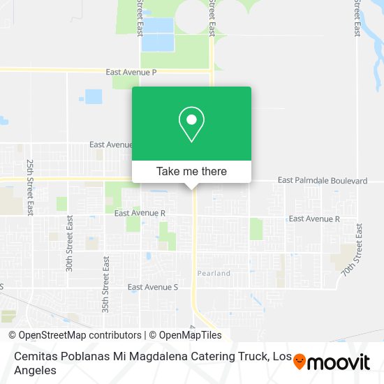 Mapa de Cemitas Poblanas Mi Magdalena Catering Truck