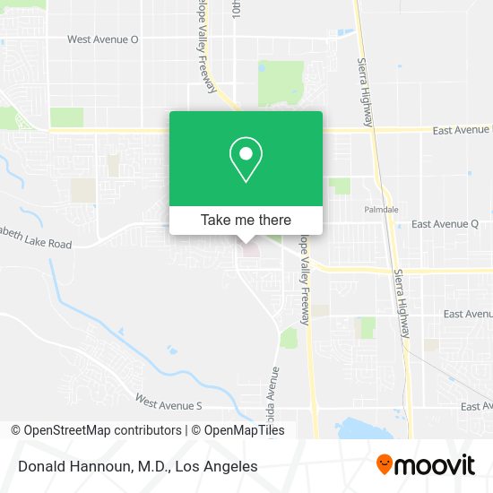 Mapa de Donald Hannoun, M.D.