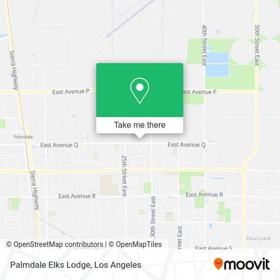 Palmdale Elks Lodge map