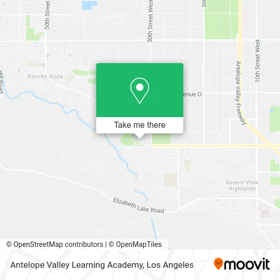 Mapa de Antelope Valley Learning Academy