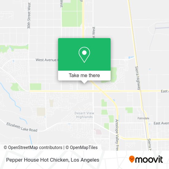 Mapa de Pepper House Hot Chicken