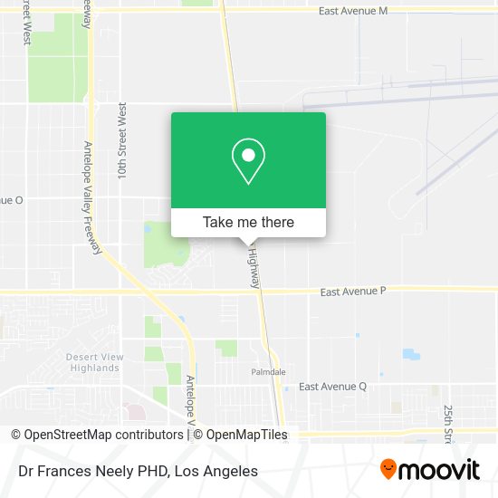 Dr Frances Neely PHD map