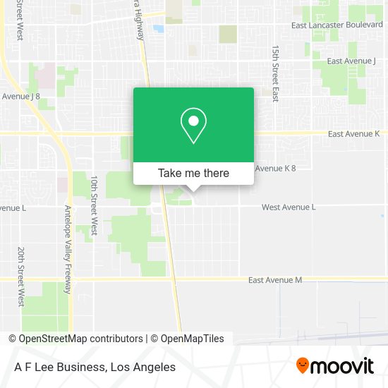Mapa de A F Lee Business