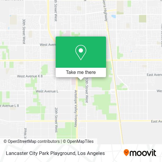 Lancaster City Park Playground map
