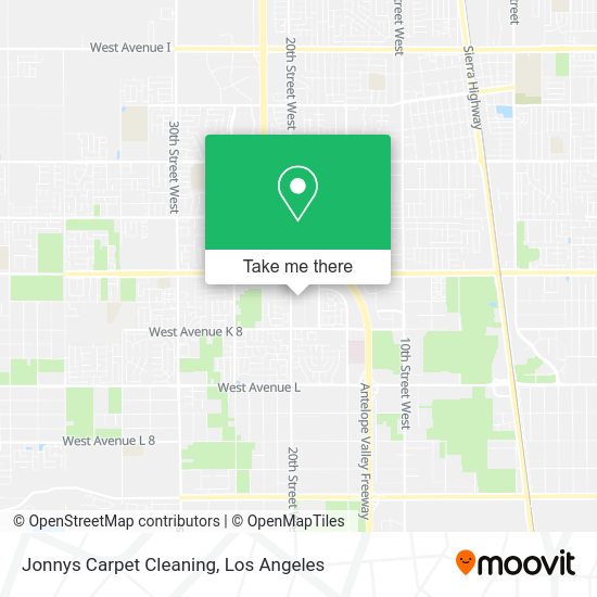 Jonnys Carpet Cleaning map