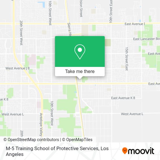 M-5 Training School of Protective Services map